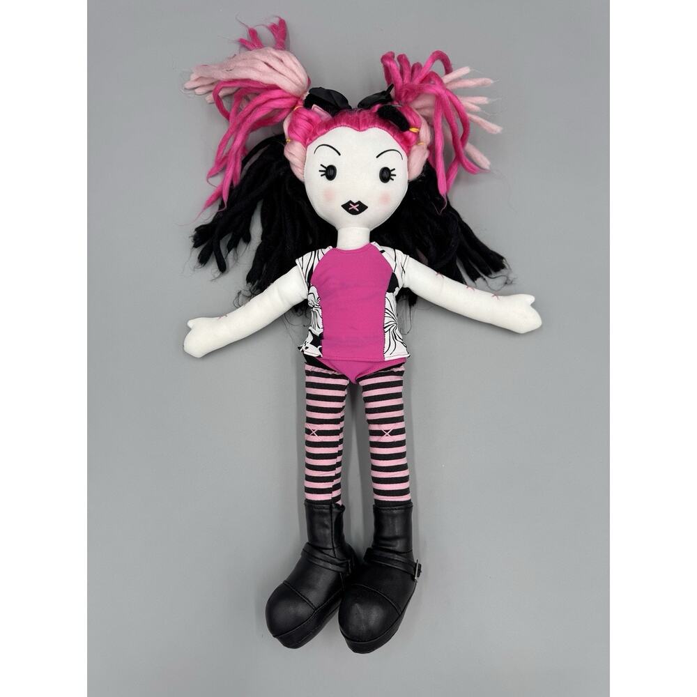 Hot Topic Exclusive Goth Cloth Rag Doom Doll Plush Clawdine Kitten No Outfit 15”